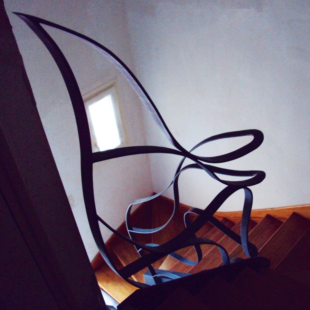 Garde Corps en ferronnerie contemporaine - Modèle «Waves 1» - Ville d’ Yffiniac