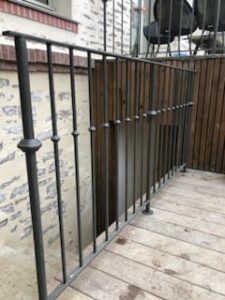 photo d'un garde-corps réalisé par Titouan Calvarin, apprenti métallier chez Metafer, pour sa 1ère épreuve de sélection régionale de la compétition Worldskills Competition 2025 France