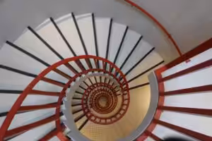 Escalier de secours en colimaçon